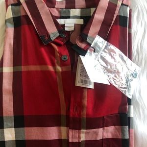 Boys Burberry Button shirt